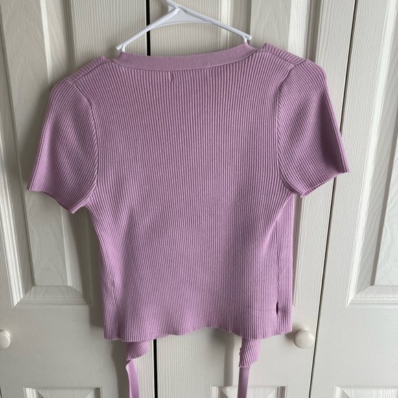 Purple wrap top - Picture 6 of 7